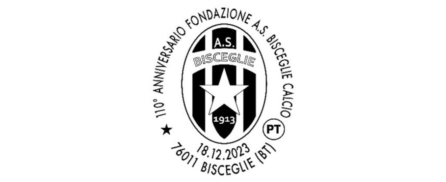 Poste Italiane attiva l’annullo filatelico per il 110° anniversario del Bisceglie calcio