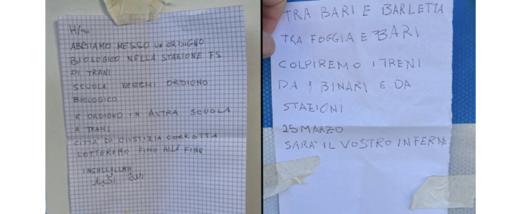 Allarme bomba su tratta Bari-Foggia: circolazione ferroviaria bloccata, disagi anche a Bisceglie